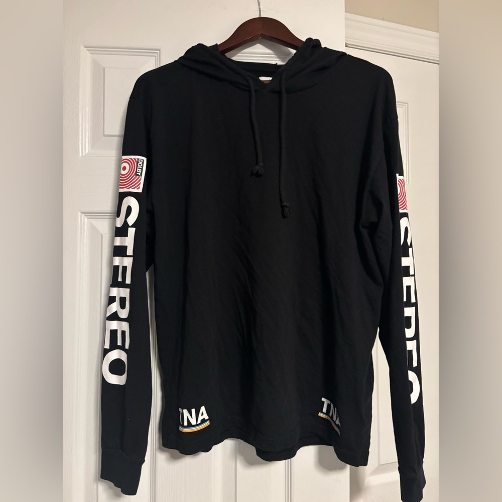 TNA Black Graphic Hoodie for women